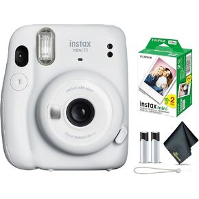 FUJIFILM INSTAX Mini 11 Instant Camera Bundle with Fuji INSTAX Mini Instant Film- 20 Photo Sheets Bundle Ideal Gift for Kids, Teenage Girl & Adults (Blue)