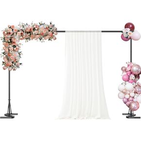 Backdrop Stand, 10x7Ft Photo Backdrop Stand Photo Video Studio,Square Backdrop Stand for Parties Wedding Photography Baby Shower Festival Decoration,Black