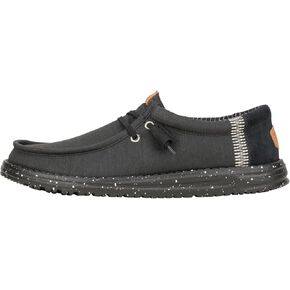 Hey Dude Men Wally Elevated Basics Black/Black 14 Medium