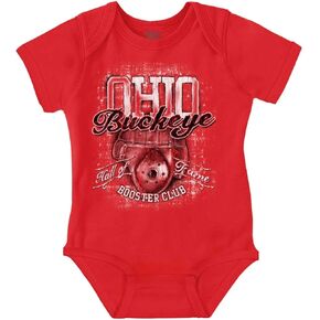Brisco Brands Ohio Proud Local Hall of Fame Club Baby Romper Boys or Girls