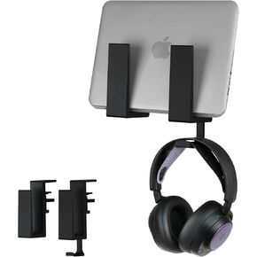 BRAINWAVZ Wall Mount Laptop Holder with Adhesive & Screw in, 1.2" / 31mm, for Macbooks, Surface, Keyboards, Switch, Tablets & More
