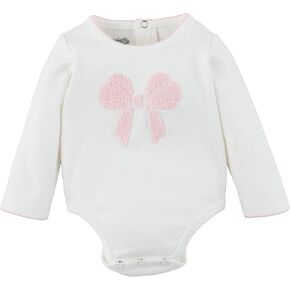 Mud Pie baby-girls Baby Bow Bodysuit
