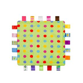 Baby Tag Security Blanket - Soft Touch Plush Colourful Security Comfortable Tag Security Blanket, Security Blanket Gift for Baby, Toddler, Child