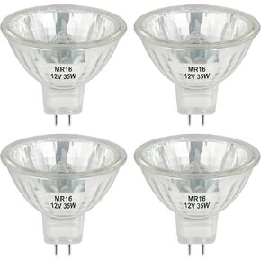 MR16 Halogen Bulb 12V 35W GU5.3 Bi-Pin Base, 2800K Warm White, Dimmable, High Output for Track Light, Landscape(Pack of 6)