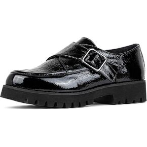 Donald Pliner Women's Elody Crinkle Patent Monk-Strap Loafer