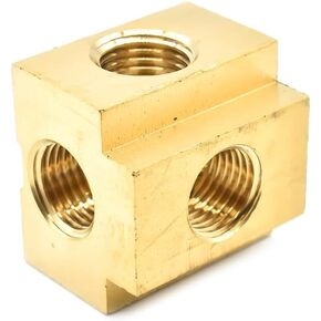 Interstate Pneumatics CPT44-5 Five-Way Brass Compressor Fitting 1/4 Inch FPT (5)