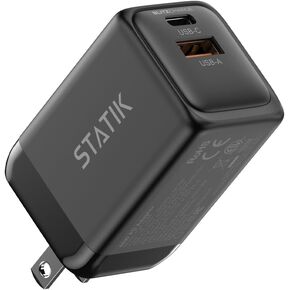 STATIK 100W GaN Charger Super Fast Charger Block USB C - 3 Ports Wall Charger Block Type C Plug Adapter, High-Speed Power Compatible with MacBook Pro Air, iPhone, Samsung, Laptop Chargers & adapters