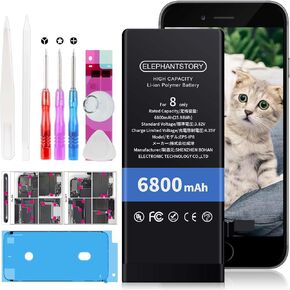 Battery Replacement for iPhone 7, High Capacity New 0 Cycle for Model A1660 A1778 A1779 with Complete Repair Tool Kit and Instructions
