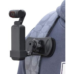 Osmo Pocket Backpack Quick Clip Mount,360 Degree Rotation Backpack Strap Knapsack Shoulder Mount with Extended Border Compatible with DJI Osmo Pocket,Osmo Pocket 2