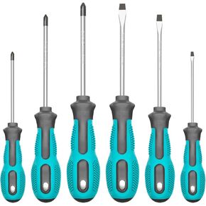 Multi Bit Screwdriver Set, 13 in 1 Screw Driver Set Kit with 1/4" Nut Driver and Flat head, Phillips, Security Torx, Hex, Square, All in One Pocket Screwdriver, Multitool Repair Tool Set