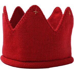 Warm and Cozy Red Knit Beanie Hat for Infants and Toddlers, Perfect for Winter Wear, Ideal for Baby Girls and Boys 0-12 Months, Adorable and Stylish Knit Cap for Cold Weather