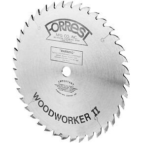 Forrest WW12407125 Woodworker II 12-Inch 40 Tooth ATB 1/8-Inch Kerf Saw Blade with 1-Inch Arbor
