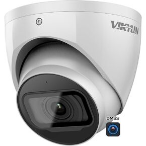 VIKYLIN Starlight 4MP PoE IP Camera, Dome/Turret Secrutiy Camera with IVS,2.8mm Lens 164ft IR Night Vision, Built-in Mic, AI Human Vehicle Detection,SD Card Slot, IP67,DMSS/SmartPss Lite