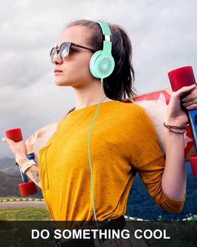 سماعات رأس ELECDER i45 على الأذن مع ميكروفون - سماعات رأس ستيريو قابلة للطي مع سلك غير متشابك بطول 1.5 متر، ومقبس 3.5 ملم، سماعات رأس سلكية محمولة للمدرسة/الأطفال/المراهقين/الهواتف الذكية/السفر/الكمبيوتر اللوحي - أزرق in Kuwait