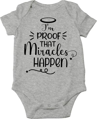CBTwear I’m Proof That Miracles Happen - Baby Clothes - Funny Newborn Bodysuit Outfits for Boys and Girls in Saudi Arabia