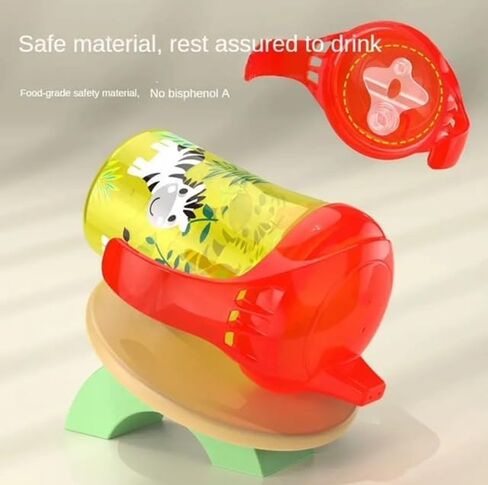 Sippy Cup with Double Handle Flip Lid - BPA Free - Leakproof Infants Water Cups - Bottle Duckbill Cup with Lid - Silicone Sippy Cup - 6 months + - 8oz/260ml (Purple) in Saudi Arabia