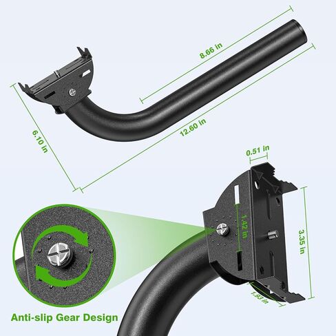 3 Pack Universal Wall/Pole Mounting, Brackets Mount for Outdoor Antennas, Wireless Bridge, AP, Security Camera,TV CB,Weather Station, Outdoor CPE,L Adjustable Bracket for Wall, Eave or Roof Mounting in Kuwait