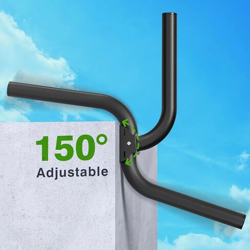 3 Pack Universal Wall/Pole Mounting, Brackets Mount for Outdoor Antennas, Wireless Bridge, AP, Security Camera,TV CB,Weather Station, Outdoor CPE,L Adjustable Bracket for Wall, Eave or Roof Mounting in Kuwait