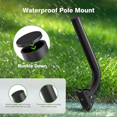 3 Pack Universal Wall/Pole Mounting, Brackets Mount for Outdoor Antennas, Wireless Bridge, AP, Security Camera,TV CB,Weather Station, Outdoor CPE,L Adjustable Bracket for Wall, Eave or Roof Mounting in Kuwait