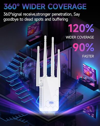 WiFi Router Extender Internet Booster, 15000 Sq.ft Repeater Wireless Amplifier in Saudi Arabia