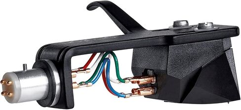 Ortofon 2M Mono Premounted - 2M Mono Pickup Mounted on SH-4 Black Headshell | Easy Mount on S-shaped Tone Arms | White/Black in Kuwait