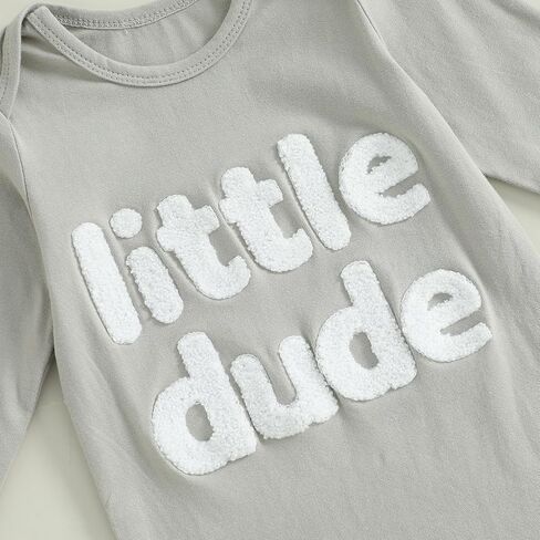 Merqwadd Baby Boy Coming Home Outfit Little Dude ثوب نوم مع قبعة، ثوب نوم للرضع in Saudi Arabia