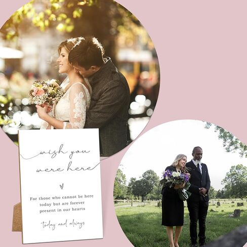 حتى نلتقي مرة أخرى، لافتة تذكارية للزفاف، لافتة طاولة تذكارية بنمط بسيط أسود مقاس 8 × 11 لحفلات الزفاف، وديكورات الزفاف، وديكور طاولة الزفاف، والهدايا التذكارية لفقدان أحبائك -4 in Kuwait