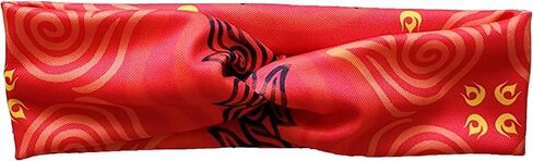 Soft stretchy knotted headband 4 elements fire water earth air, Julie Ng Studio handmade, fire nation, water tribe, earth kingdom, air nomad avatar anime cosplay hair tie (water) in Saudi Arabia