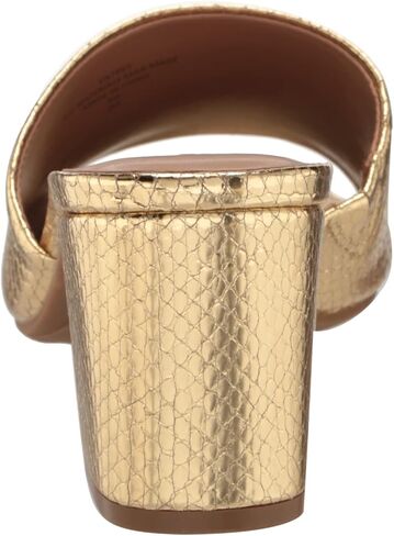 Aerosoles Women's Entree Heeled Sandal, Gold Snake Embossed, 8 in Saudi Arabia