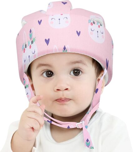 Xeano خوذة أمان للأطفال الرضع قبعة واقية للأطفال الصغار، قبعة واقية للمشي، خوذة ناعمة قابلة للتعديل من القطن لتعلم التسلق والمشي in Kuwait