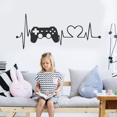 Gamer Wall Decals-Video Gamer Wall Decor Peel & Stick Game for Nursery Kids Room, Game Stickers Boy Room Decorations for Bedroom 12 in Saudi Arabia