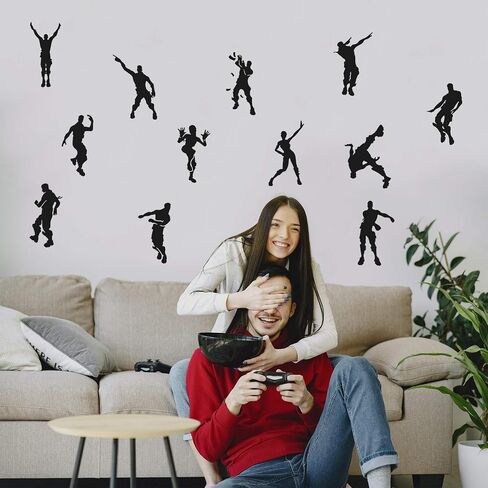 Gamer Wall Decals-Video Gamer Wall Decor Peel & Stick Game for Nursery Kids Room, Game Stickers Boy Room Decorations for Bedroom 12 in Saudi Arabia