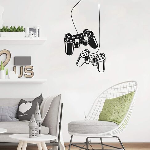 Gamer Wall Decals-Video Gamer Wall Decor Peel & Stick Game for Nursery Kids Room, Game Stickers Boy Room Decorations for Bedroom 12 in Saudi Arabia