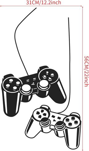 Gamer Wall Decals-Video Gamer Wall Decor Peel & Stick Game for Nursery Kids Room, Game Stickers Boy Room Decorations for Bedroom 12 in Saudi Arabia