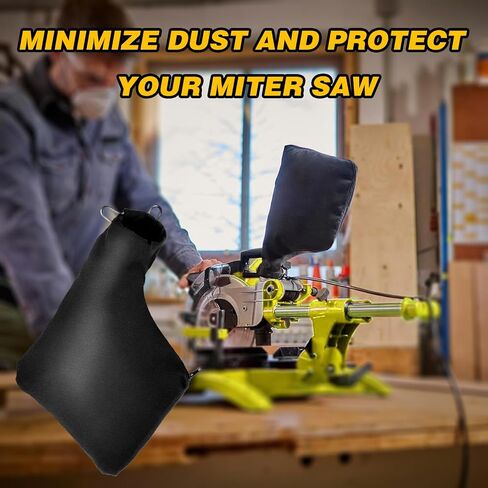 Dust Bag for Miter Saw 255 Model, Adjustable Bracket Size Dust Collector Bags with Zipper (2) in Saudi Arabia