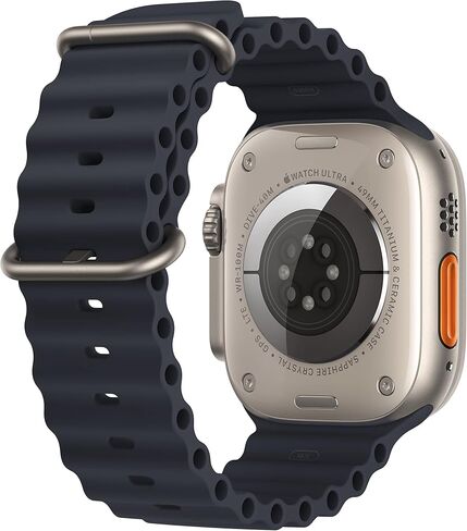 Apple Watch Ultra [GPS + Cellular 49mm] Titanium Case with White Ocean Band, One Size (Renewed Premium) in Saudi Arabia