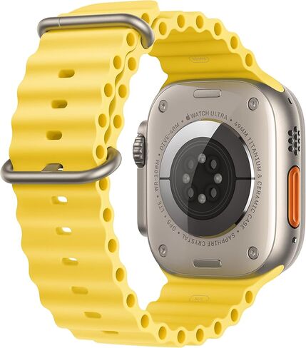 Apple Watch Ultra [GPS + Cellular 49mm] Titanium Case with White Ocean Band, One Size (Renewed Premium) in Saudi Arabia