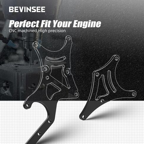Bevinsee LS محرك اعوج قوس المولد مضخة التوجيه السلطة تحويل متوافق مع جنرال موتورز متوافق مع محركات شيفروليه LS1 LS2 LS3 LS6 LS7، 4.8/5.3/6.0/6.2L محركات الشاحنات وسيارات الدفع الرباعي in Kuwait