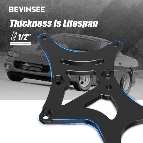 Bevinsee LS محرك اعوج قوس المولد مضخة التوجيه السلطة تحويل متوافق مع جنرال موتورز متوافق مع محركات شيفروليه LS1 LS2 LS3 LS6 LS7، 4.8/5.3/6.0/6.2L محركات الشاحنات وسيارات الدفع الرباعي in Kuwait