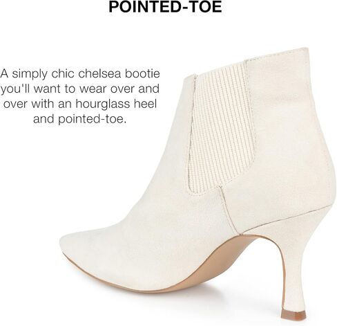 Journee Womens Elitta Tru Comfort Foam Pull On Stiletto Booties in Kuwait