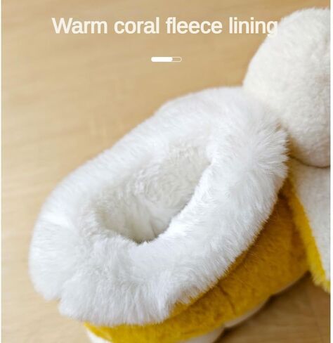 Women Plush Fruit Slippers Funny Cozy Furry3D full coverage Cute Banana Kawaii Fuzzy Indoor Winter Bedroom Shoes Gifts in Saudi Arabia