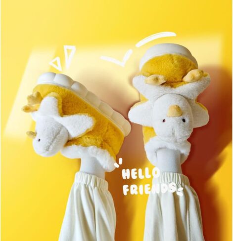 Women Plush Fruit Slippers Funny Cozy Furry3D full coverage Cute Banana Kawaii Fuzzy Indoor Winter Bedroom Shoes Gifts in Saudi Arabia