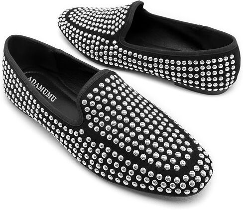 ADAMUMU Rhinestone Flats for Women Sparkly Crystals Ballerina Shoes Crystals Sparkly Mary Jane Flats Round Toe Buckle Strap Design Comfortable and Non Slip Sole Flat for Daily Wear and Work in Kuwait