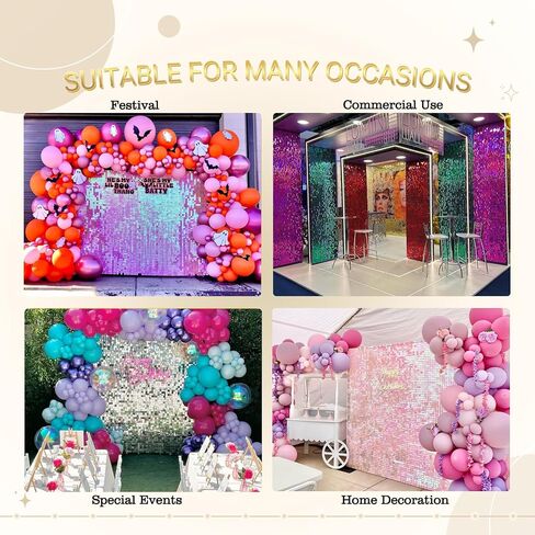 الفضة لامع جدار backdorp لامع الجدار خلفية لوحات الحائط الفضية 24pcs مربع الترتر لامع الجدار خلفية الديكور لحفلة عيد ميلاد، الزفاف، الذكرى السنوية in Kuwait