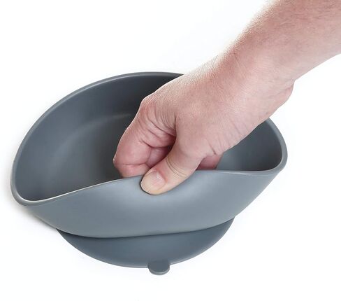 Silicone Baby Bowl with Suction Base for Feeding Babies 6+ Months and Toddlers, Mess-Free Eating, Unbreakable, Non-Toxic, Stylish, Dishwasher & Microwave Safe, Shower Gift in Kuwait