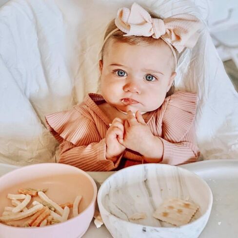 Silicone Baby Bowl with Suction Base for Feeding Babies 6+ Months and Toddlers, Mess-Free Eating, Unbreakable, Non-Toxic, Stylish, Dishwasher & Microwave Safe, Shower Gift in Kuwait