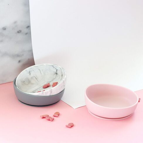 Silicone Baby Bowl with Suction Base for Feeding Babies 6+ Months and Toddlers, Mess-Free Eating, Unbreakable, Non-Toxic, Stylish, Dishwasher & Microwave Safe, Shower Gift in Kuwait
