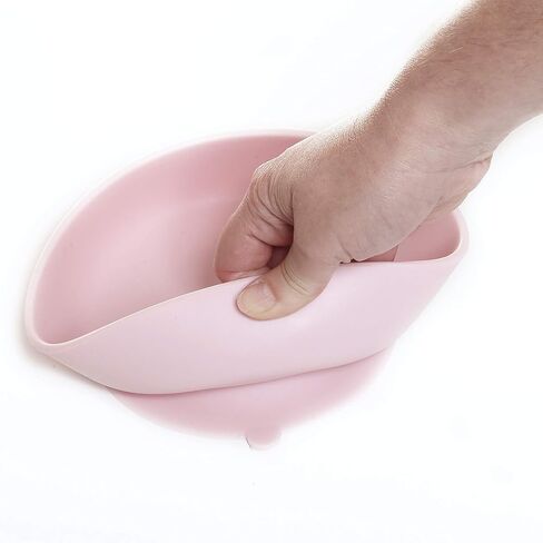 Silicone Baby Bowl with Suction Base for Feeding Babies 6+ Months and Toddlers, Mess-Free Eating, Unbreakable, Non-Toxic, Stylish, Dishwasher & Microwave Safe, Shower Gift in Kuwait