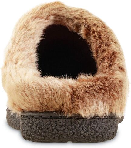 شبشب نسائي من الفرو الصناعي من Isotoner مصنوع من الفرو الصناعي للاستخدام الداخلي/الخارجي (فلفل حار، 8.5-9) in Kuwait