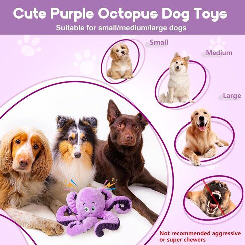 Large Dog Toys for Large Breed, Stuffed Interactive Medium & Small Dog Toys, Squeaky Funny Cute Plush Animals Puppy Toys - Pull Unicorn in Saudi Arabia